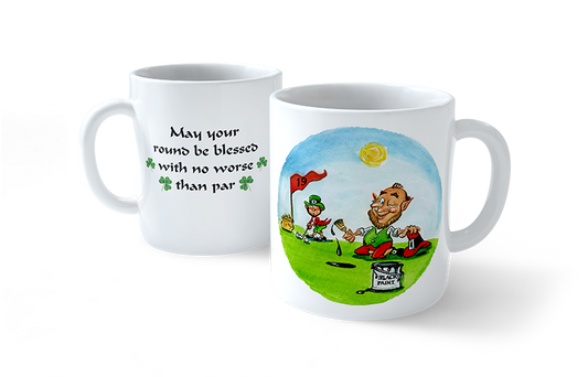 No Worse Than Par Leprechaun Mug