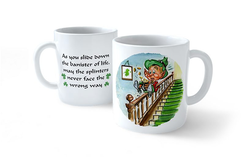 The Banister of Life Leprechaun Mug