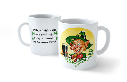 Irish Eyes Are Smiling Leprechaun Mug