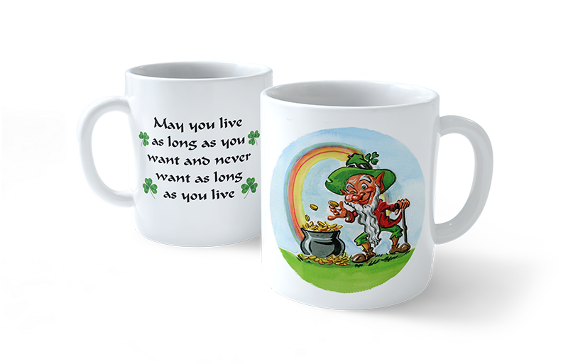 Live as long as you want Leprechaun Mug