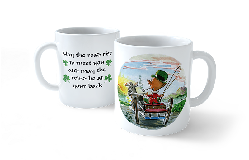 Road Rise to Meet You Leprechaun Mug
