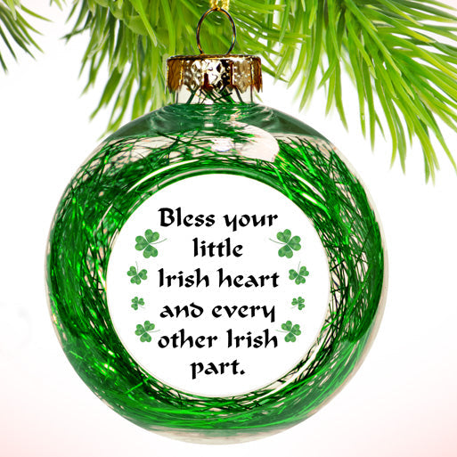 Little Irish Heart Christmas Bauble