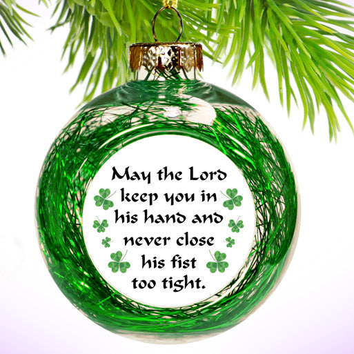 May The Lord Keep You Christmas Bauble