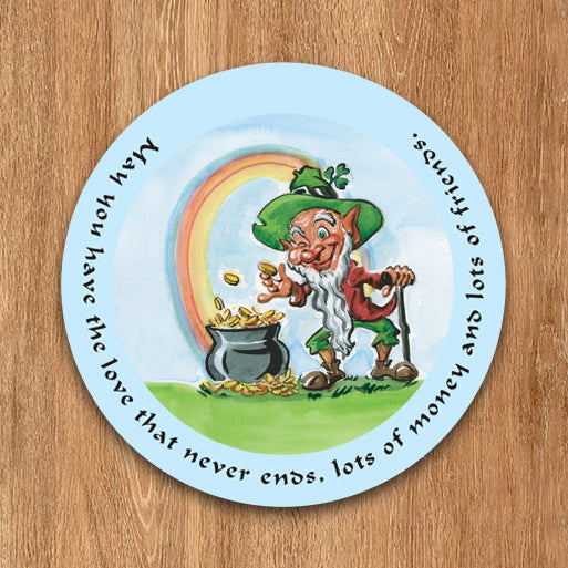Set of 6 Leprechaun Coasters