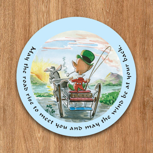 Set of 6 Leprechaun Coasters