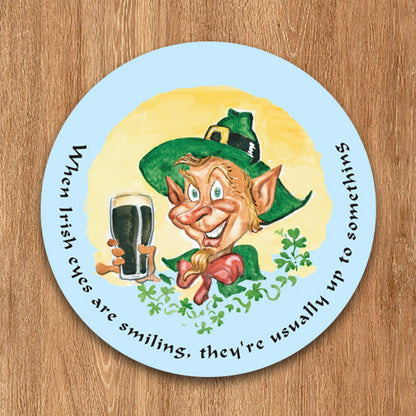 Set of 6 Leprechaun Coasters
