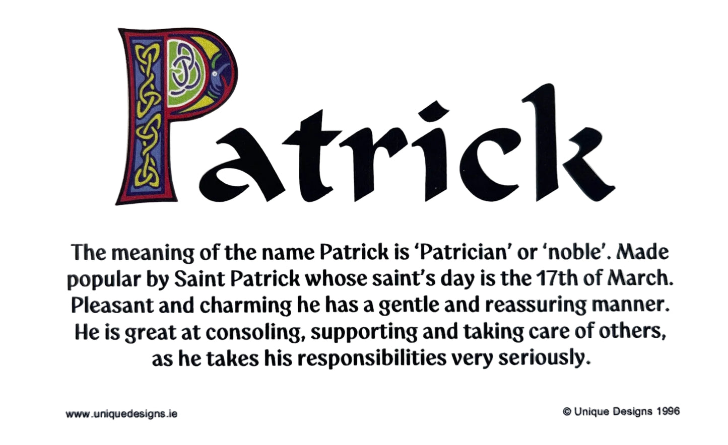 Personalised Celtic Name Plaque